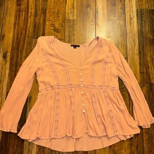 Large American Eagle button up blouse